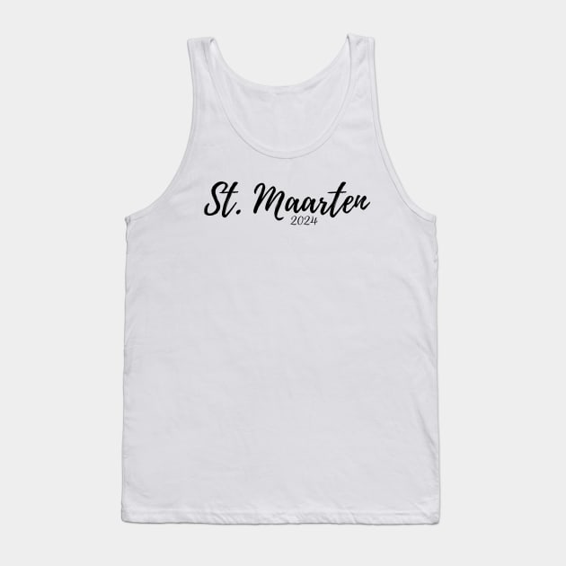 St. Maarten Souvenir Caribbean Sun 2024 Travel Gift Tank Top by OriginalGiftsIdeas